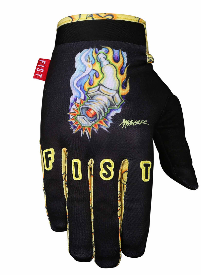 Guantes de Bicicleta Mike Metzger- Flaming Plug Fist Handwear - Rideshop