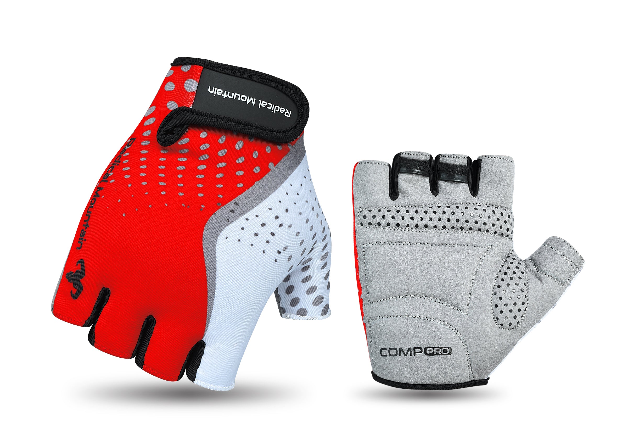 Guante Radical Mountain Corto 1484 Blanco / Rojo - Rideshop