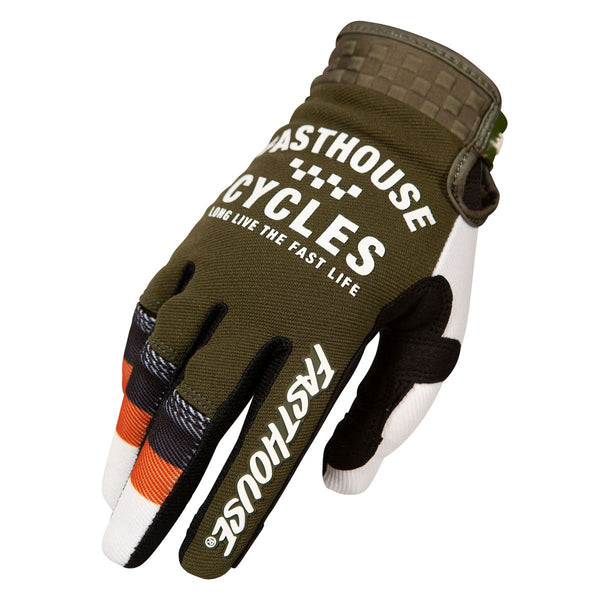 Guante de Bicicleta Pacer Olive FastHouse - Rideshop