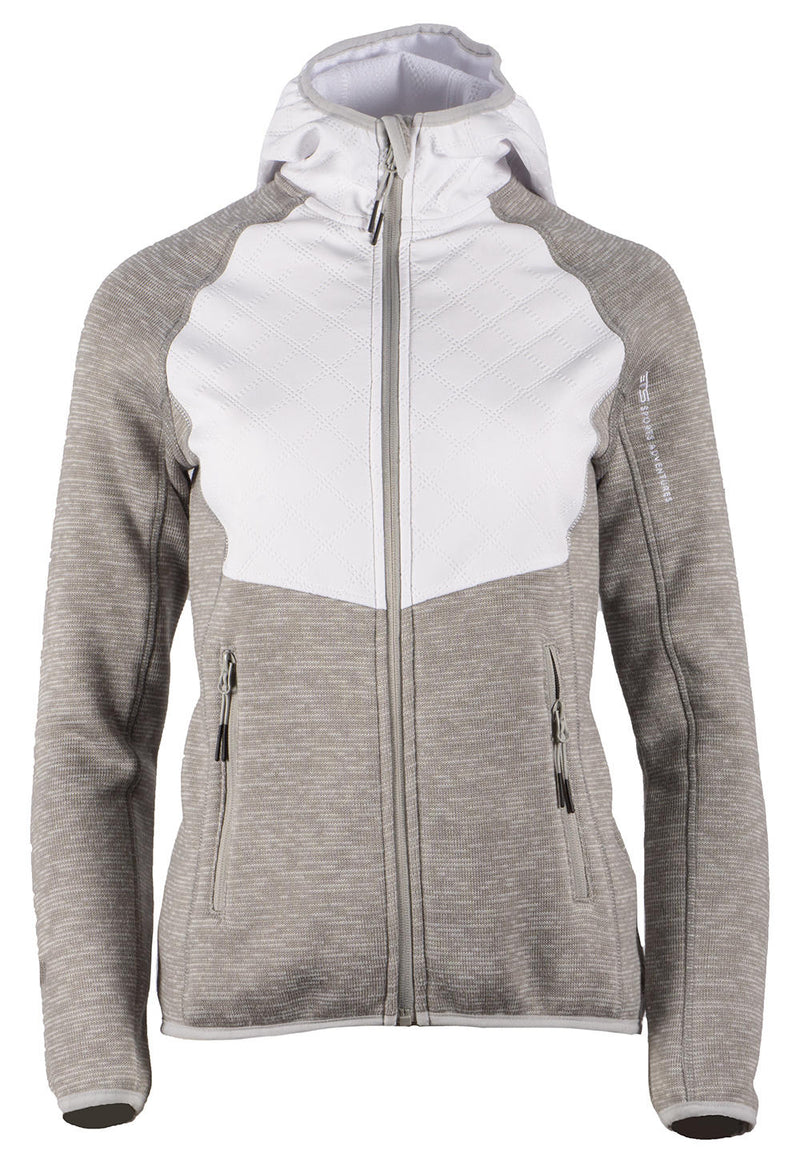 GTS Chaqueta Embossed Knit Mix Mujer Blanco - Rideshop