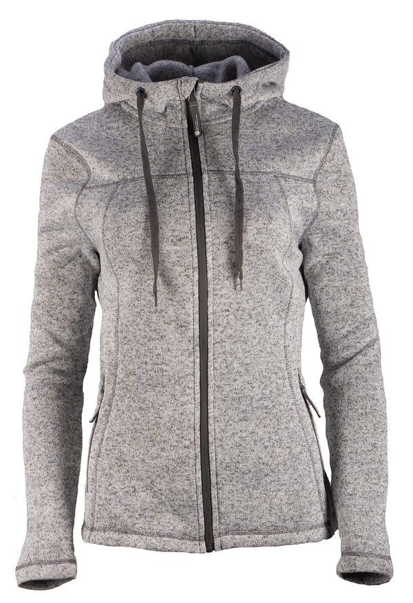 GTS Polerón Knitted Hoodie Mujer Gris-Rideshop