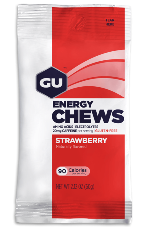 Caja de Gomitas Chews Strawberry Gu Energy - Rideshop