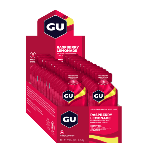 GU Energy Caja de Geles Raspberry Lemonade (24 unid)-Rideshop
