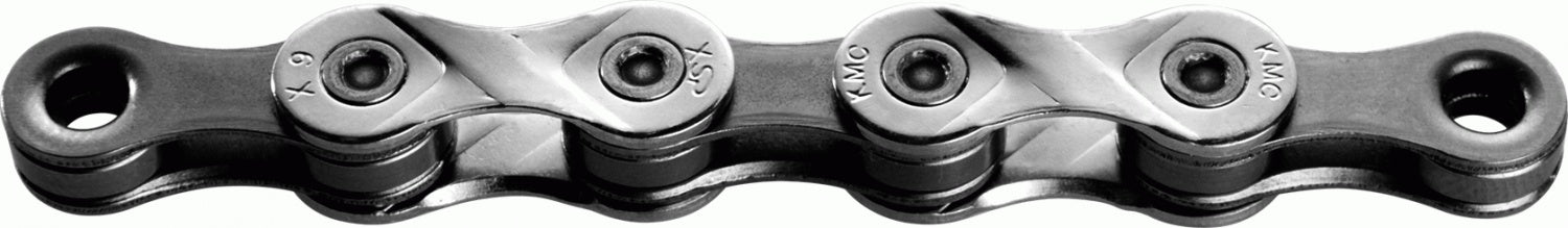 KMC Cadena X9 1/2" x11/28" Plata/Gris-Rideshop