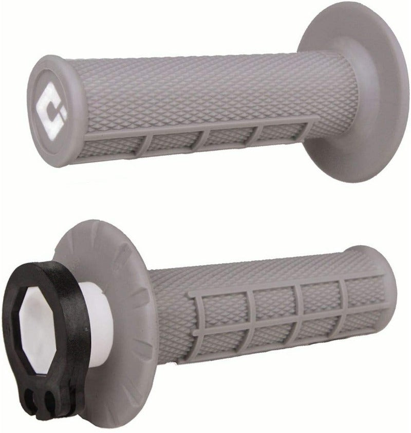 Puños V2 Half-Waffle Mx Lock-On Grey Soft Odi Grips - Rideshop