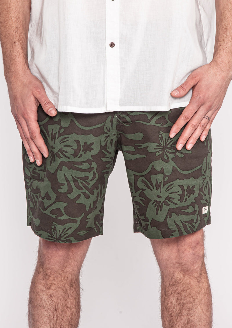 Kaya Unite Chino Short Fauna Dk Green - Rideshop