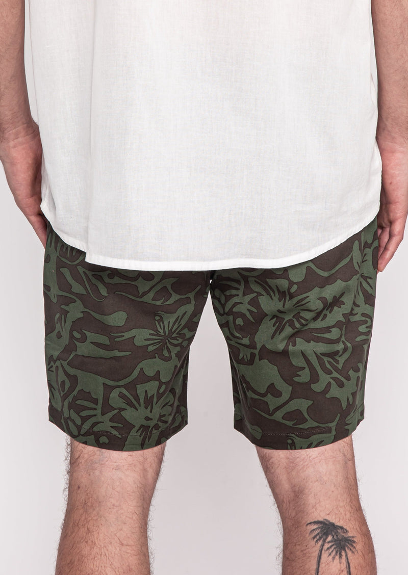 Kaya Unite Chino Short Fauna Dk Green - Rideshop