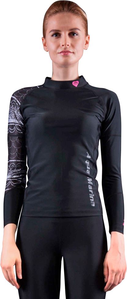 Polera Lycra Illusion Negro Mujer - Rideshop