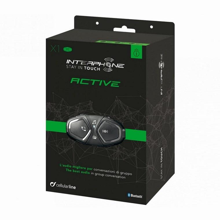 InterComunicador Bluetooth Headset Active Twin Pack InterPhone - Rideshop