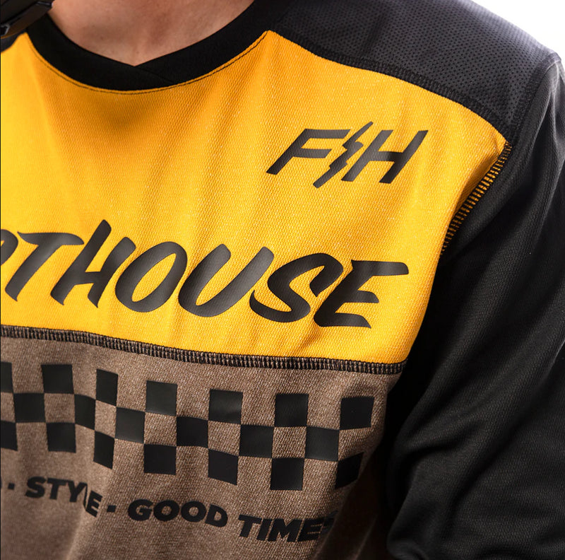 FastHouse Jersey Alloy Mesa LS Gld/ Brown - Rideshop