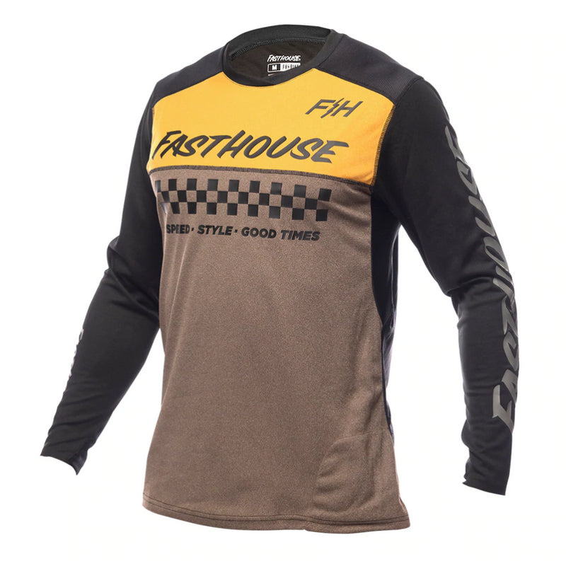 FastHouse Jersey Alloy Mesa LS Gld/ Brown - Rideshop