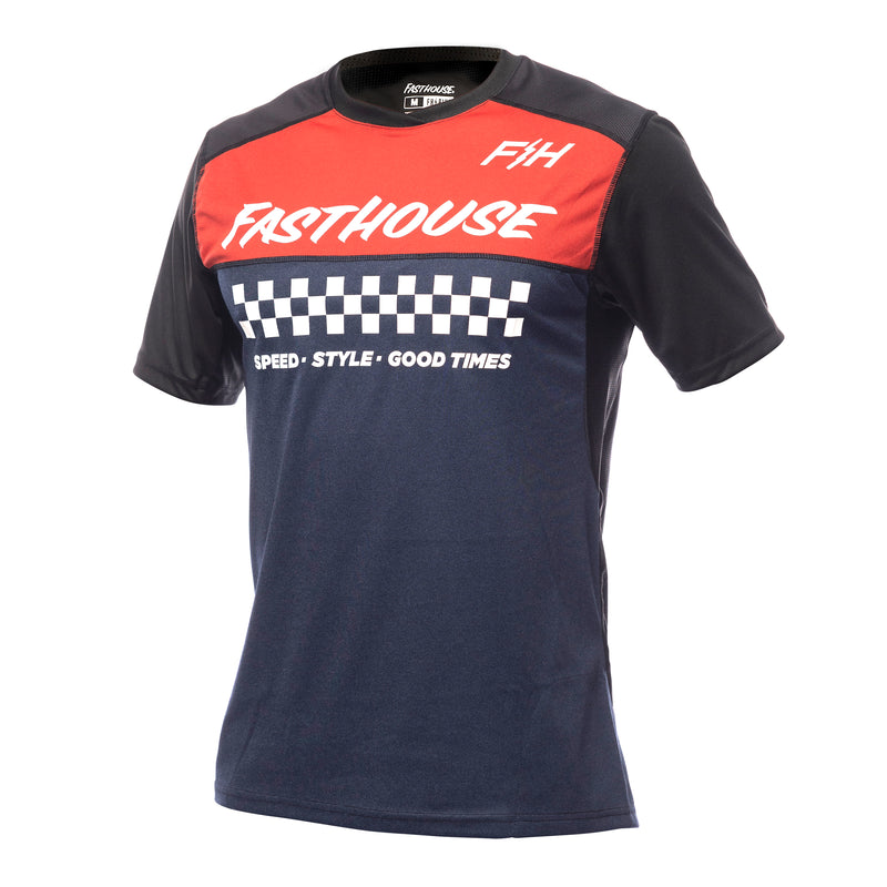 FastHouse Jersey Alloy Mesa SS Niños Red/Navy - Rideshop