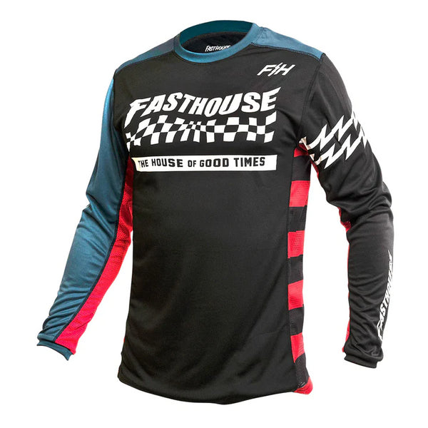 Fasthouse Jersey Velocity Ls Black/Indigo - Rideshop