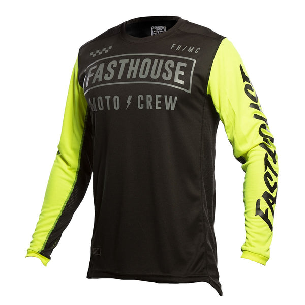 Polera Moto Strike Black/High FastHouse - Rideshop