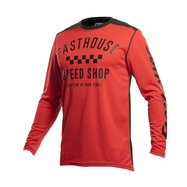 Polera de Moto Carbon Red/Bk FastHouse - Rideshop