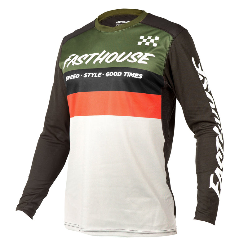 Polera de Bicicleta Alloy Kilo Ls Olive FastHouse - Rideshop