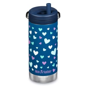 Klean Kanteen Botella Térmica TKWide 355ML con Tapa de Twist Navy Hearts - Rideshop