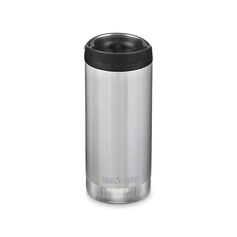 Botella Térmica TKWide 355 ml Con Tapa De Café Brushed Stainless Klean Kanteen - Rideshop