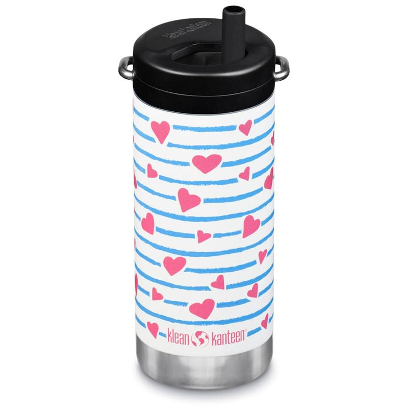 Botella Térmica TKWide 355 ml Con Tapa De Twist Heart Stripe Klean Kanteen - Rideshop