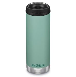 Klean Kanteen Botella Térmica TKWide 473 ML con Tapa de Café Beryl Green - Rideshop