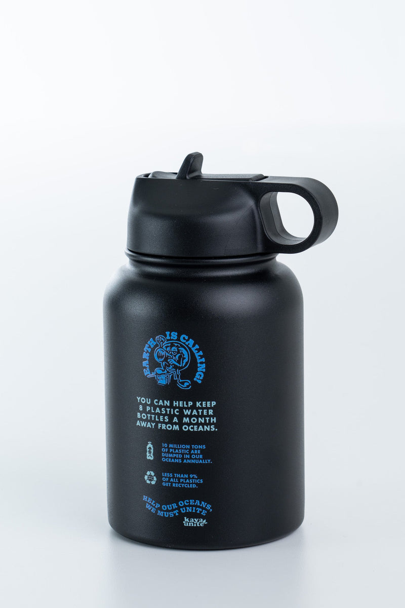 Kaya Unite Botella Térmica Ocean Negra ♻️ - Rideshop