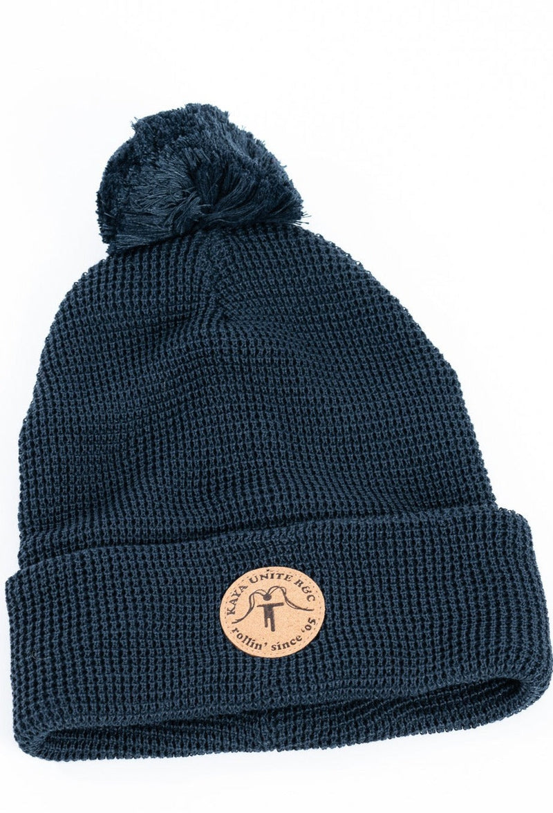 Kaya Unite Beanie Pompon Snow Dark Blue - Rideshop