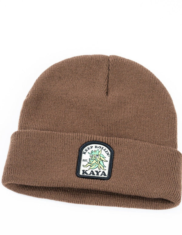 Kaya Unite Beanie Patch Brown - Rideshop