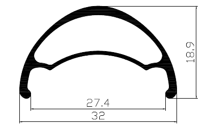 Llanta Aro 27.5 U32 Tl Negra 28h Fv Weinmann - Rideshop