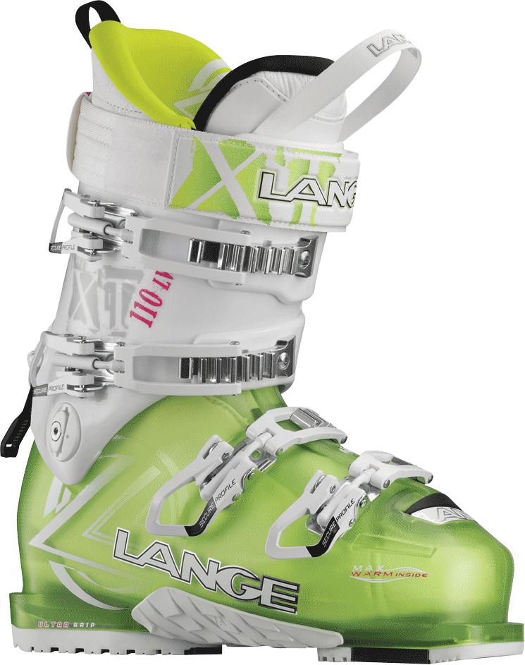 Lange Botas Ski XT 110 Mujer LV Verde Limón/Blanco - Rideshop