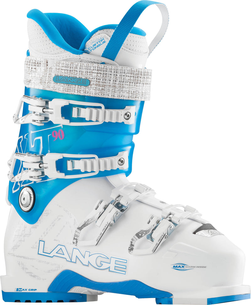 Lange Botas Ski XT 90 Mujer Blanco/Azul - Rideshop