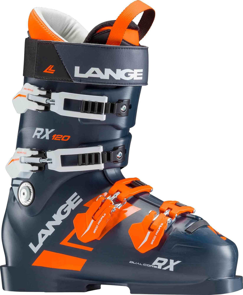 Lange Botas Ski RX 120 Azul Oscuro/Naranjo - Rideshop