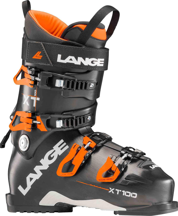 Lange Botas Ski XT 100 Negro/Naranja-Rideshop