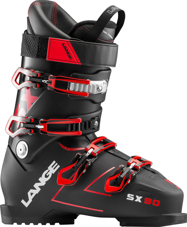 Lange Botas Ski SX 90 Negro/Rojo - Rideshop