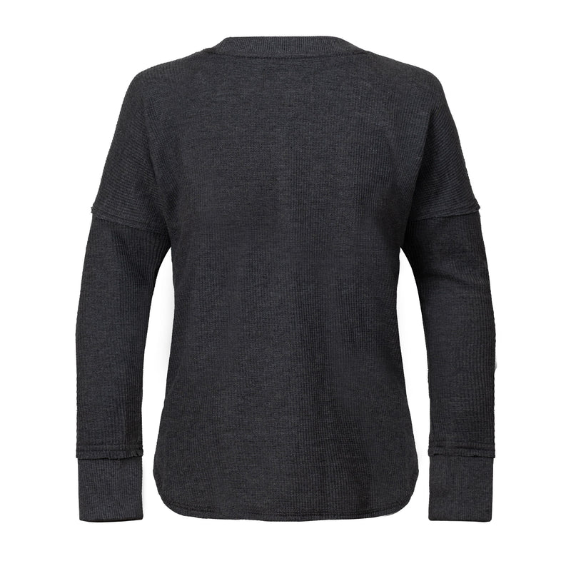 Gnomo Polera Lodlam Waffle Mujer DarkGrey - Rideshop