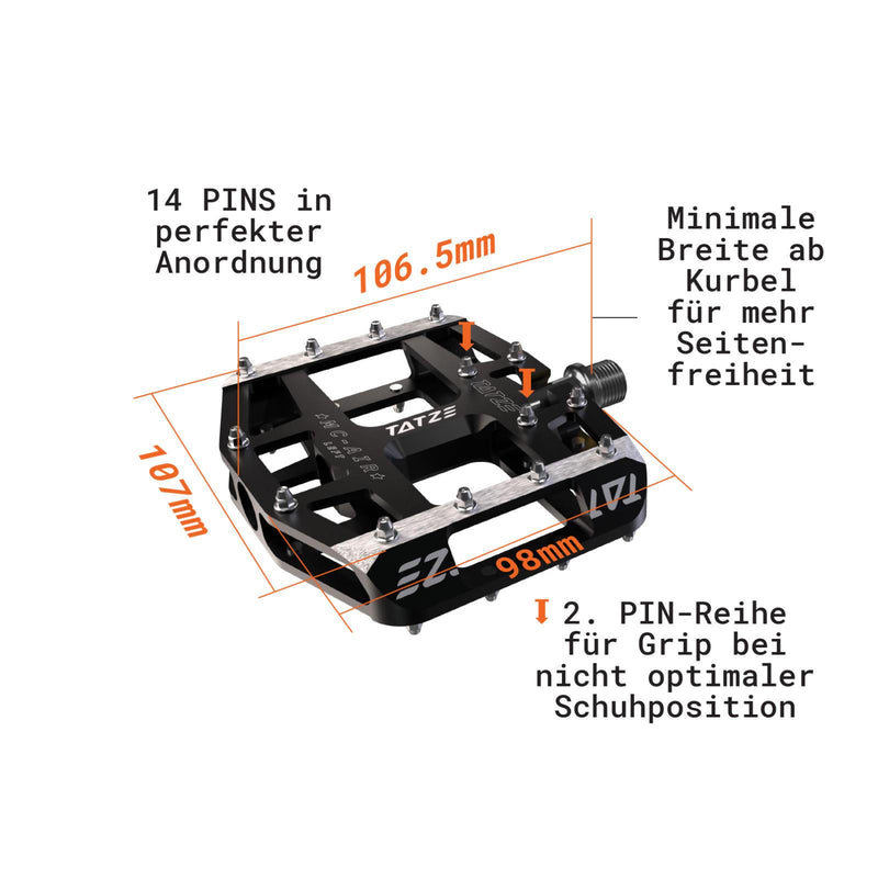 Pedal de Plataforma Mc-Air Tatze - Rideshop