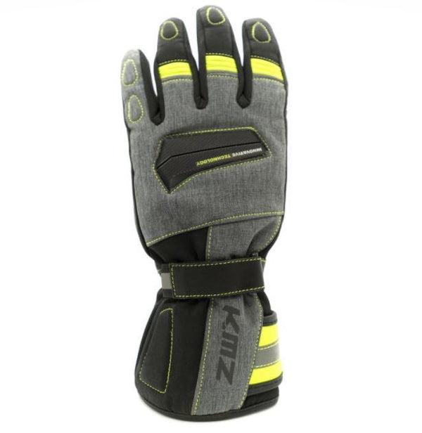 Guantes Moto Calle Mujer Frío Amarillo/Gris KMZ - Rideshop