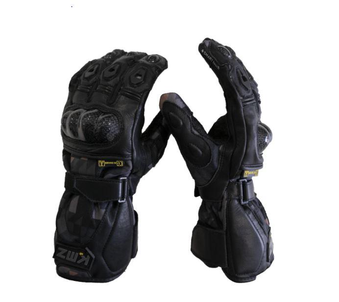 Guantes Moto Oman Negro/Gris Camo KMZ - Rideshop