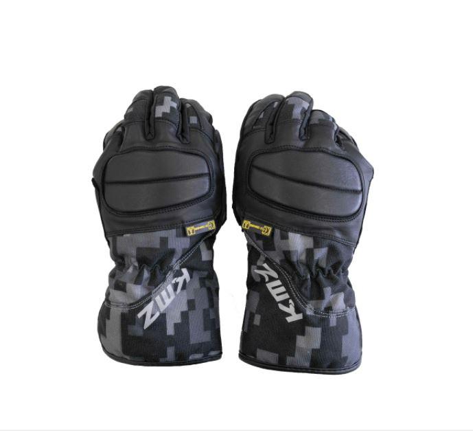 Guantes Moto Iran Negro/Gris Camo KMZ - Rideshop