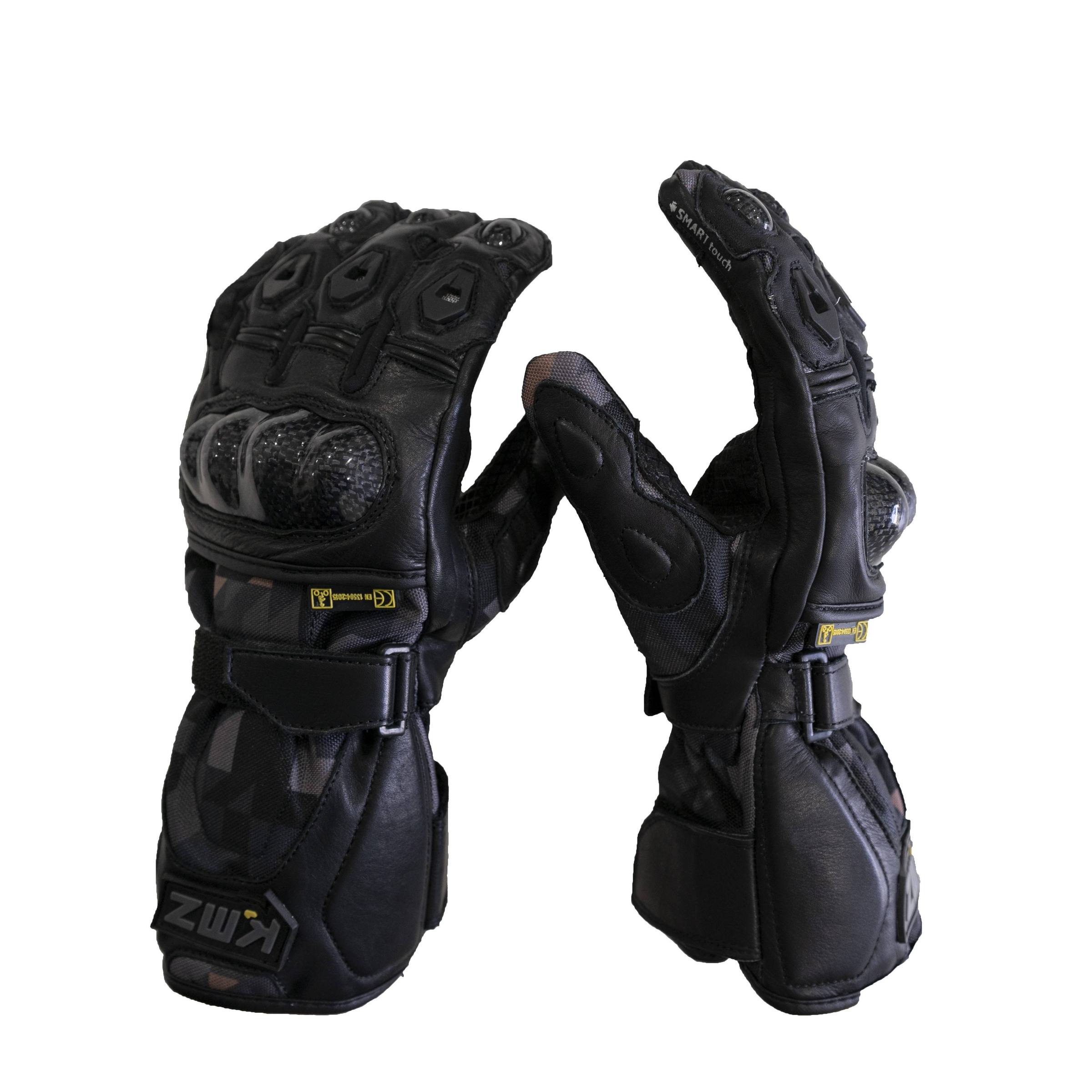 Guantes Moto Oman Negro/Gris Camo KMZ - Rideshop