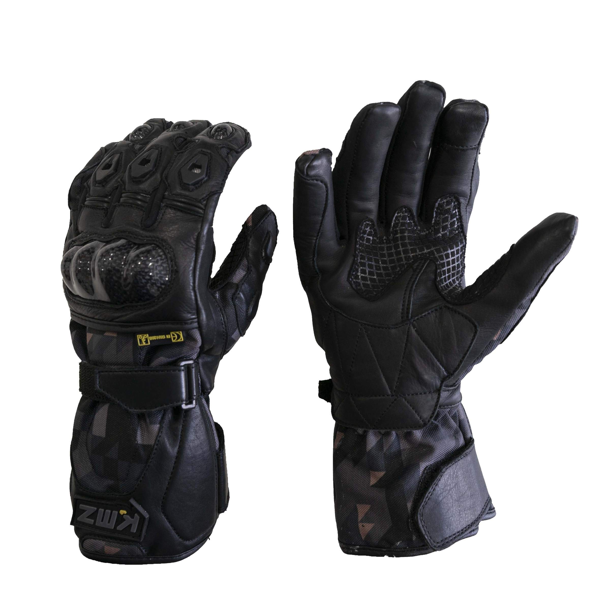 Guantes Moto Oman Negro/Gris Camo KMZ - Rideshop