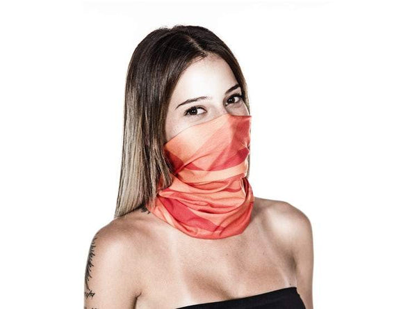 Bandana Respirable Protección Uv E3 Naranja Naroo Mask