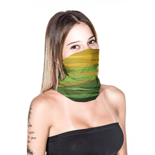 Bandana Respirable Protección Uv E3 Yellow/Green Naroo Mask
