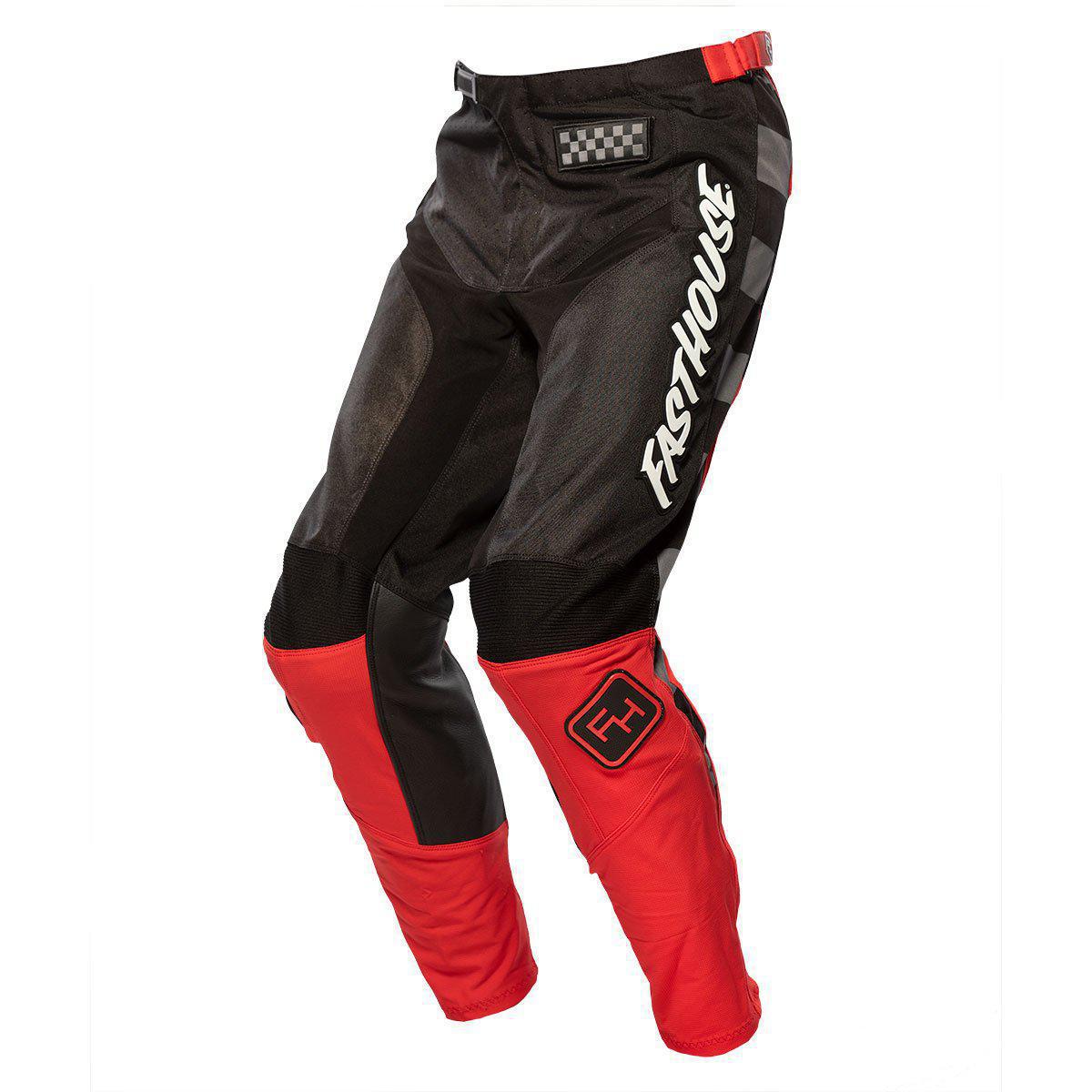 Pantalón Moto Grindhouse Black/Red FastHouse - Rideshop