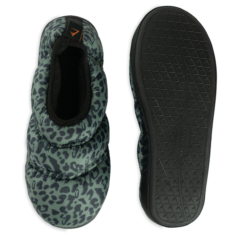 Pantufla Futaleufú Verde Animal Print - Atakama Outdoor - Rideshop