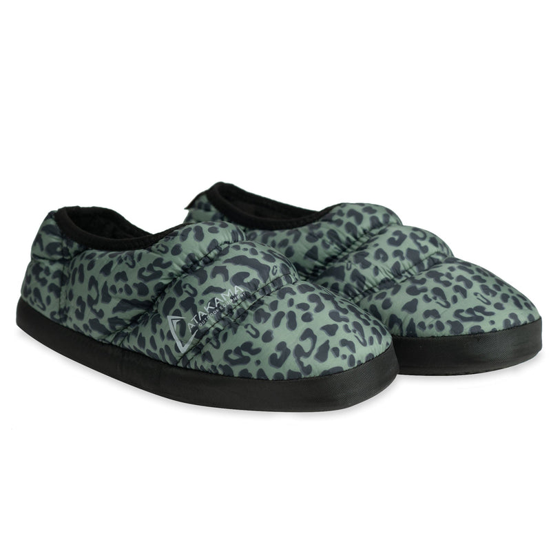 Pantufla Futaleufú Verde Animal Print - Atakama Outdoor - Rideshop