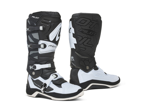 Bota de Moto Pilot Black/White Forma - Rideshop