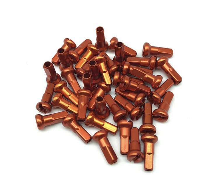 Nipple Pillar Alum 14G X 12Mm Naranjo - Rideshop