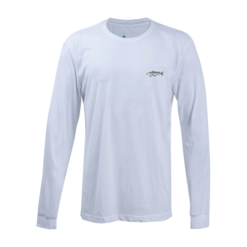 Polera Manga Larga Blanca "Merluza" - Atakama Outdoor-Rideshop