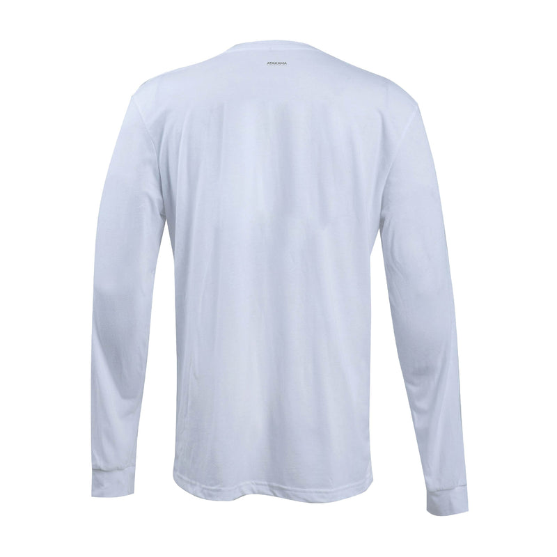 Polera Manga Larga Blanca "Merluza" - Atakama Outdoor-Rideshop