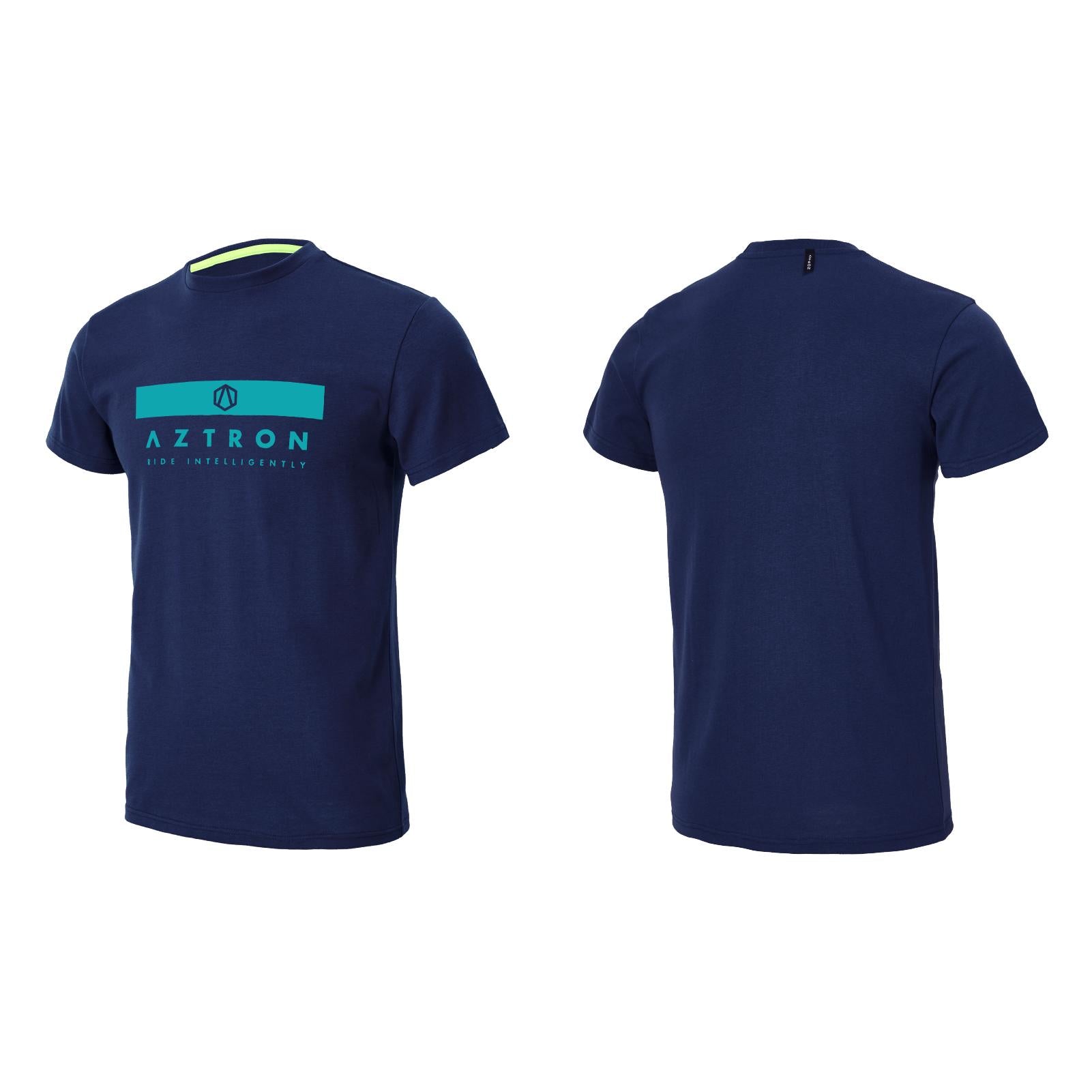 Aztron Polera Logo Style Azul - Rideshop